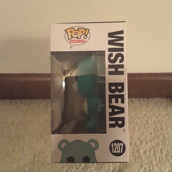 Wish Bear Care Bear Funko ** Limited Edition Chase Flocked Edition Brand New - Picture 2 of 6